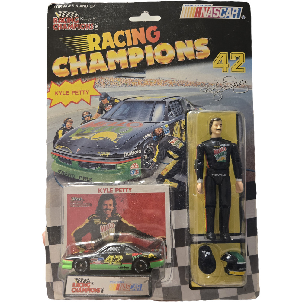 Kyle Petty #42 Mello Yello Racing Superstars Action Figure & Diecast Set